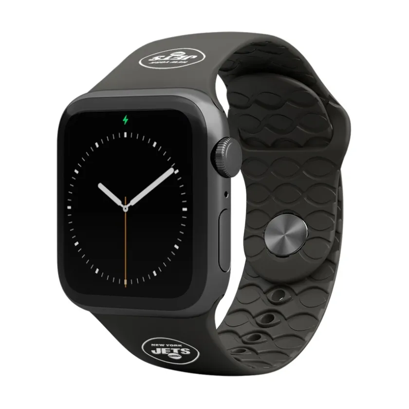 Accessories|Accessories^New York Jets Groove Life Black 42-44mm Apple Watch Band