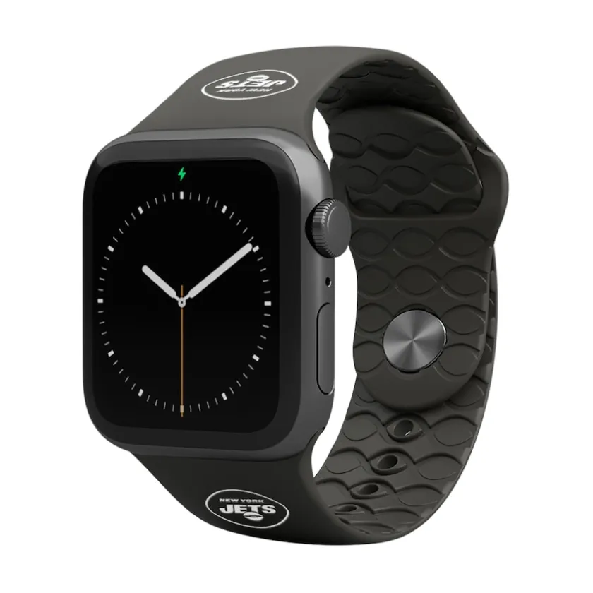 Accessories|Accessories^New York Jets Groove Life Black 42-44mm Apple Watch Band