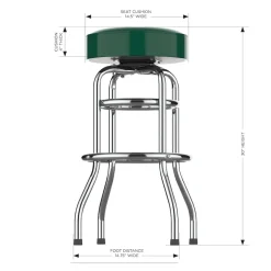 Furniture^New York Jets Imperial Team Chrome Bar Stool