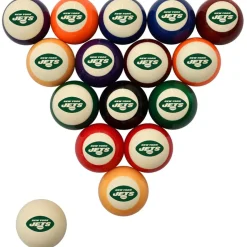 Toys & Games^New York Jets Imperial Cream Retro Billiard Ball Set