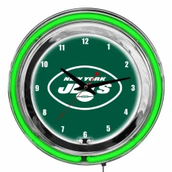 Clocks^New York Jets Imperial 14'' Neon Clock