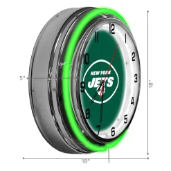 Clocks^New York Jets Imperial 18'' Neon Clock