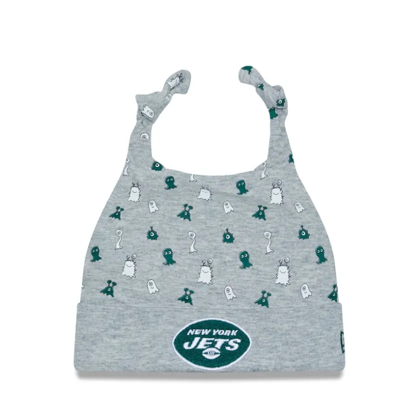 Hats|Kids^New York Jets Infant New Era Heather Gray Critter Cuffed Knit Hat