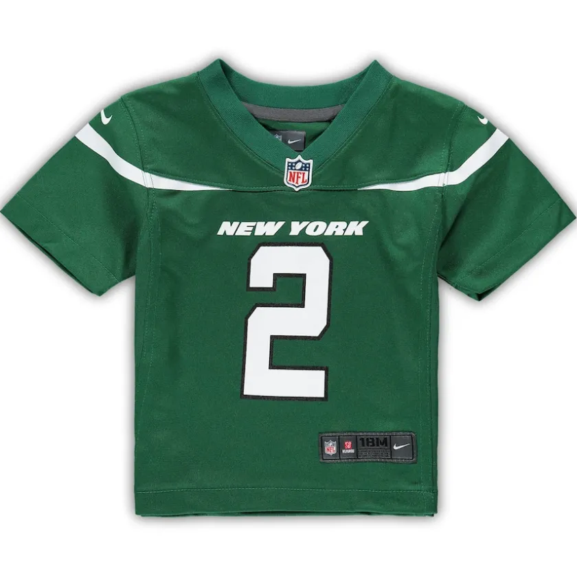 Jerseys|Kids^New York Jets Infant Nike Zach Wilson Gotham Green Game Jersey