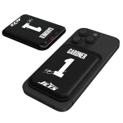 Checkbooks-Wallets^New York Jets Keyscaper Ahmad Sauce Gardner Black Magnetic Credit Card Wallet