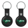 Electronics|Electronics^New York Jets Keyscaper Black Two-Pack AirTag Holders