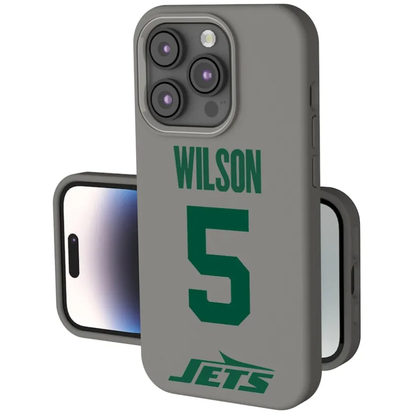 Phone Cases|Electronics^New York Jets Keyscaper Garrett Wilson Gray Ready Soft Touch IPhone Case