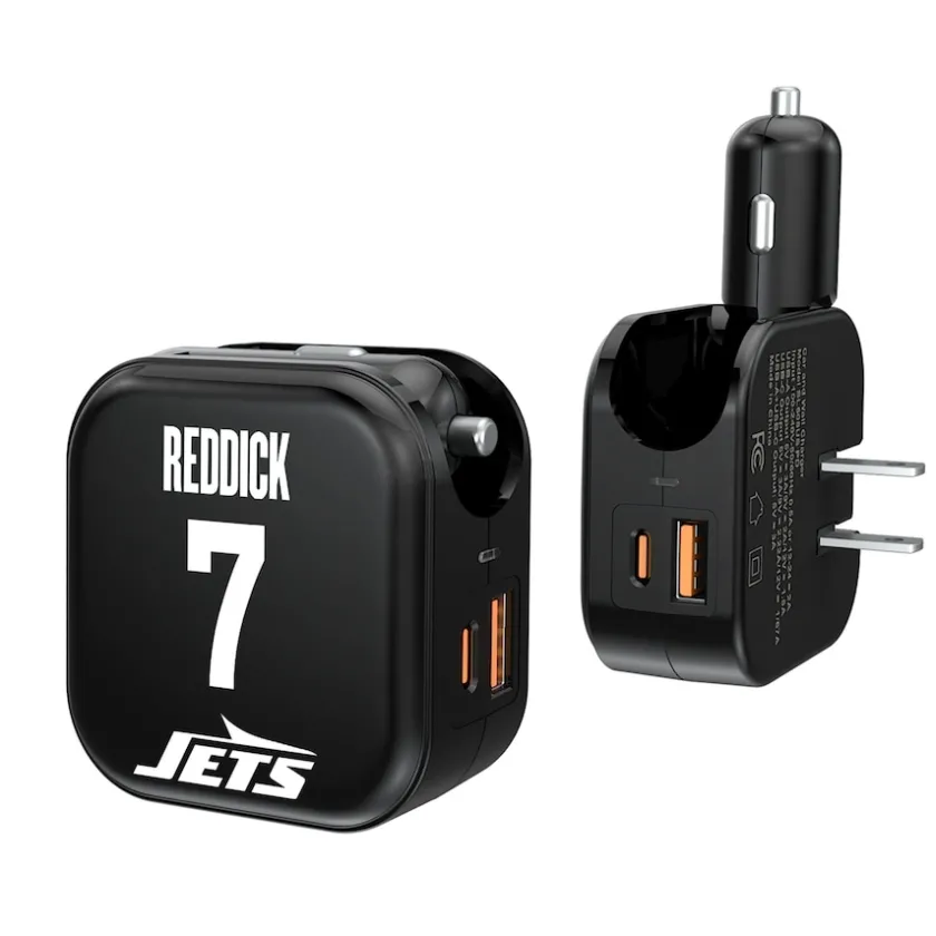 Phone Cases|Electronics^New York Jets Keyscaper Haason Reddick Ready 2-in-1 USB Charger