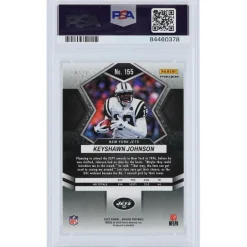 Trading Cards^New York Jets Keyshawn Johnson 2022 Panini Mosaic White Mosaic #155 #8/25 PSA Authenticated 10 Card