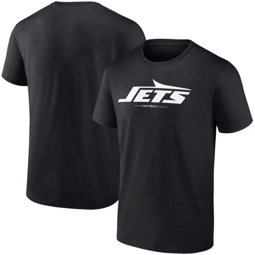 T-Shirts|Men^New York Jets Men's Black Team Lockup T-Shirt