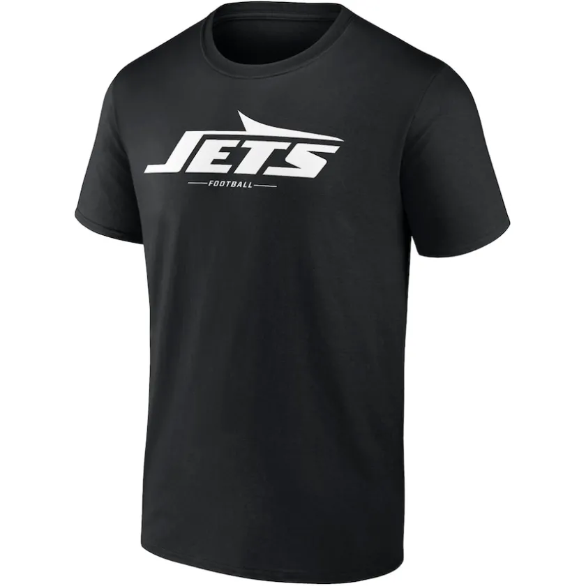 T-Shirts|Men^New York Jets Men's Black Team Lockup T-Shirt