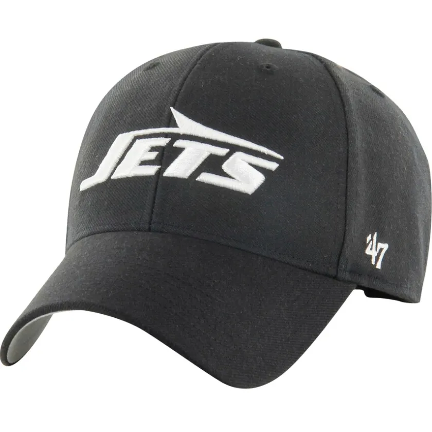 Adjustable^New York Jets Men's '47 Black MVP Adjustable Hat