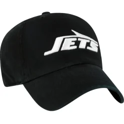 Hats|Men^New York Jets Men's '47 Black Clean Up Team Script Adjustable Hat