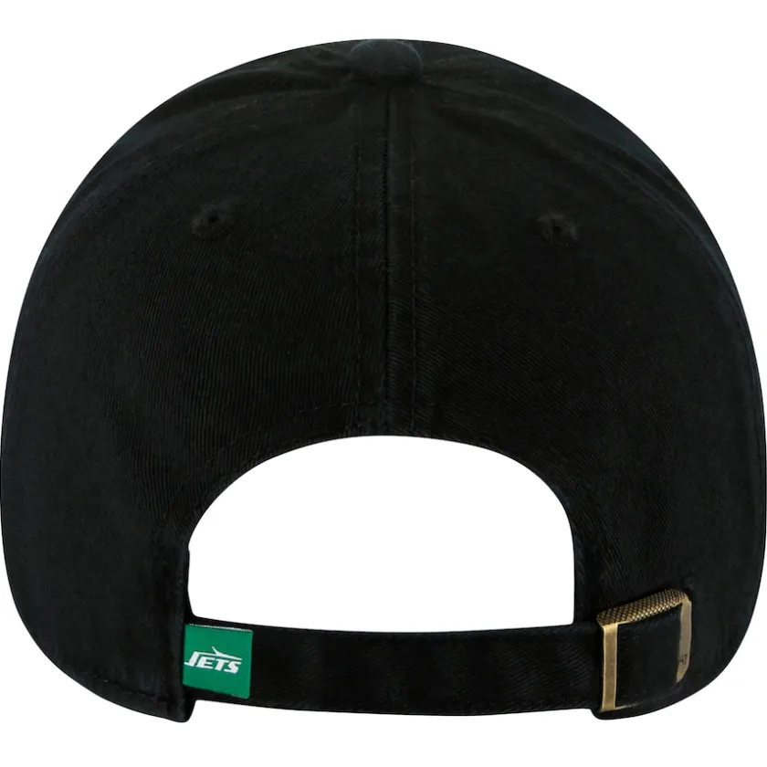 Hats|Men^New York Jets Men's '47 Black Clean Up Team Script Adjustable Hat
