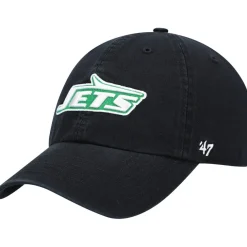 Adjustable^New York Jets Men's '47 Black Clean Up Legacy Adjustable Hat