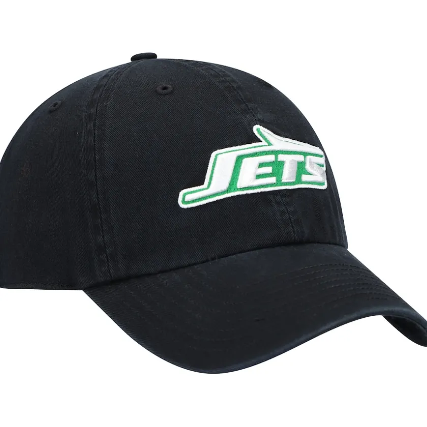 Adjustable^New York Jets Men's '47 Black Clean Up Legacy Adjustable Hat