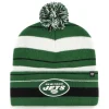 Knit^New York Jets Men's '47 Green Powerline Cuffed Knit Hat With Pom