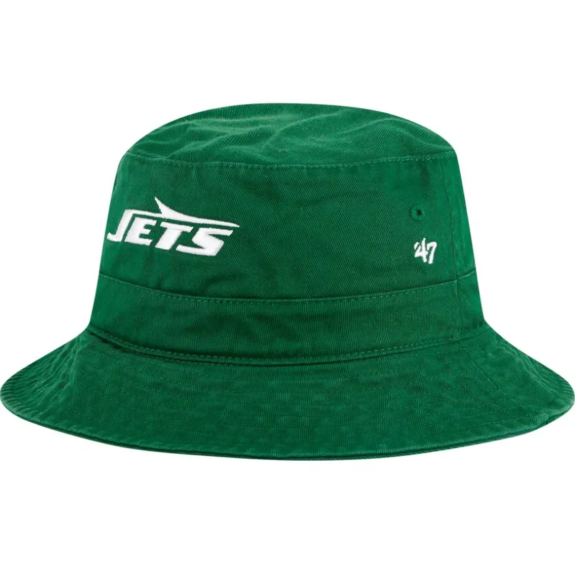 Bucket^New York Jets Men's '47 Green Primary Bucket Hat