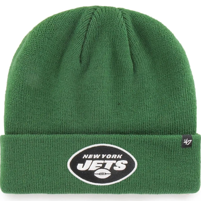 Knit^New York Jets Men's '47 Green Primary Basic Cuffed Knit Hat