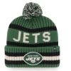 Knit^New York Jets Men's '47 Green Bering Cuffed Knit Hat With Pom