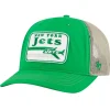 Adjustable^New York Jets Men's '47 Kelly Green/Natural Campscape Relaxed Trucker Adjustable Hat
