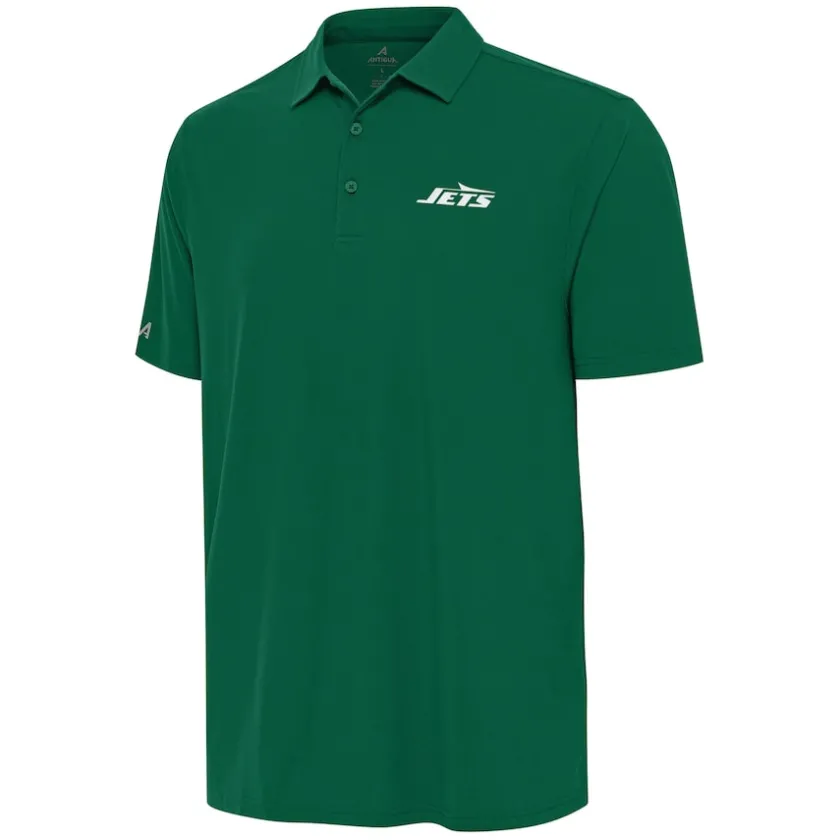 Polos^New York Jets Men's Antigua Green Era Polo