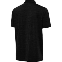 Polos^New York Jets Men's Antigua Heather Black Layout Polo