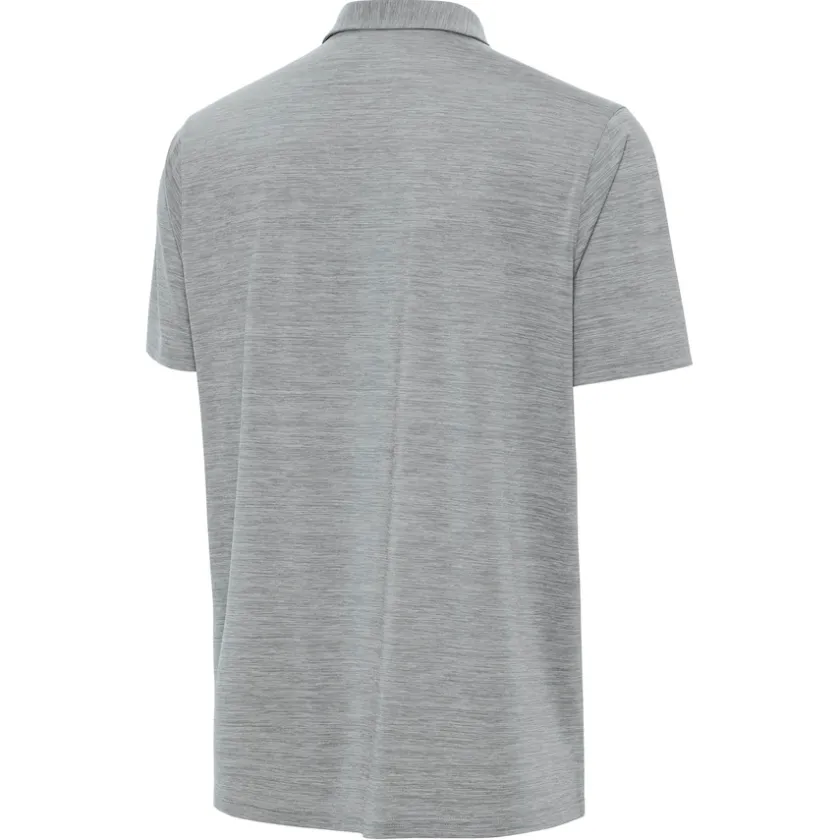 Polos^New York Jets Men's Antigua Heather Gray Layout Polo