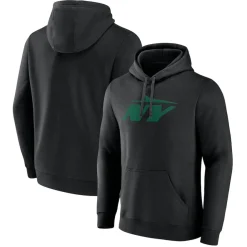 Sweatshirts & Fleece|Men^New York Jets Men's Black Secondary Logo Pullover Hoodie