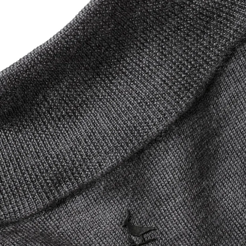 Sweaters & Dress Shirts|Sweatshirts & Fleece^New York Jets Men's Charles Tyrwhitt Gray Merino Quarter-Zip Pullover Sweater