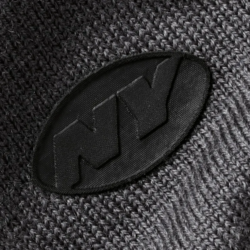 Sweaters & Dress Shirts|Sweatshirts & Fleece^New York Jets Men's Charles Tyrwhitt Gray Merino Quarter-Zip Pullover Sweater