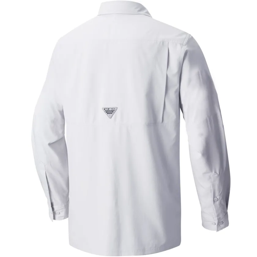 Sweaters & Dress Shirts^New York Jets Men's Columbia White Slack Tide Omni-Wick Button-Up Long Sleeve Shirt