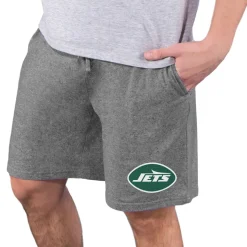 Shorts & Pants^New York Jets Men's Concepts Sport Charcoal Quest Knit Jam Shorts