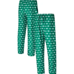 Underwear & Sleepwear^New York Jets Men's Concepts Sport Green Record Allover Print Knit Pants