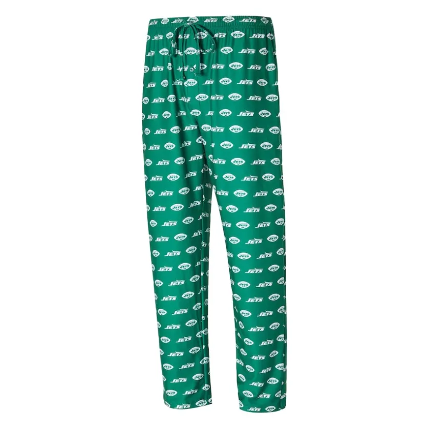 Underwear & Sleepwear^New York Jets Men's Concepts Sport Green Record Allover Print Knit Pants