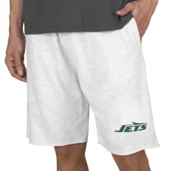 Shorts & Pants^New York Jets Men's Concepts Sport Oatmeal Mainstream Tri-Blend Terry Shorts