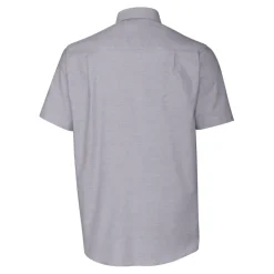 Sweaters & Dress Shirts^New York Jets Men's Cutter & Buck Charcoal Helmet Short Sleeve Stretch Oxford Button-Down Shirt