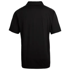 Polos^New York Jets Men's Cutter & Buck Black Primary Logo Prospect Eco Textured Stretch Recycled Polo