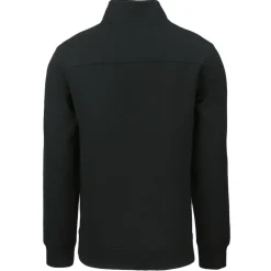 Jackets^New York Jets Men's Cutter & Buck Black Primary Logo Roam Eco Recycled Quarter-Zip Pullover Top