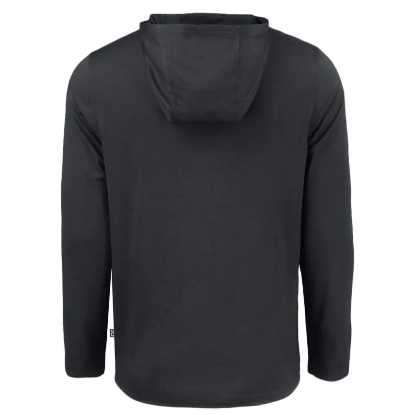 Sweaters & Dress Shirts^New York Jets Men's Cutter & Buck Black Primary Logo Coastline Epic Comfort Eco Recycled Long Sleeve Hoodie T-Shirt