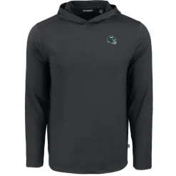 Sweaters & Dress Shirts^New York Jets Men's Cutter & Buck Black Helmet Coastline Epic Comfort Eco Recycled Long Sleeve Hoodie T-Shirt