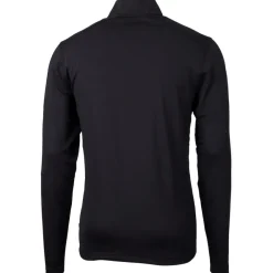Big & Tall^New York Jets Men's Cutter & Buck Black Big & Tall Monochromatic Logo Virtue Eco Pique Recycled Quarter-Zip Pullover Top