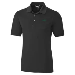 Big & Tall^New York Jets Men's Cutter & Buck Black Big & Tall Primary Logo Advantage Tri-Blend Pique Polo