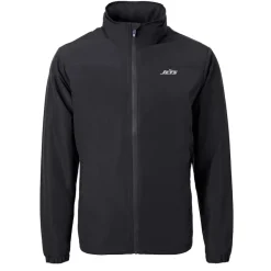 Big & Tall^New York Jets Men's Cutter & Buck Black Big & Tall Monochromatic Logo Charter Eco Knit Recycled Full-Zip Jacket