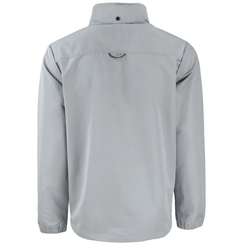 Big & Tall^New York Jets Men's Cutter & Buck Gray Big & Tall Monochromatic Logo Charter Eco Knit Recycled Full-Zip Jacket