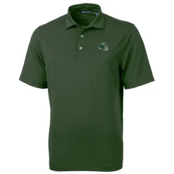 Big & Tall^New York Jets Men's Cutter & Buck Green Helmet Big & Tall DryTec Virtue Eco Pique Recycled Polo