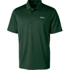 Polos^New York Jets Men's Cutter & Buck Green Throwback Logo Prospect Textured Stretch Polo