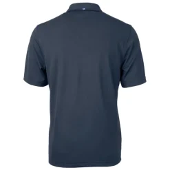 Big & Tall^New York Jets Men's Cutter & Buck Navy Americana Big & Tall DryTec Virtue Eco Pique Recycled Polo