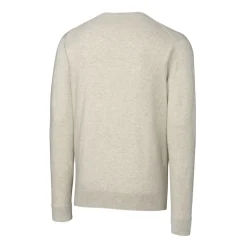Sweaters & Dress Shirts|Sweaters^New York Jets Men's Cutter & Buck Oatmeal Throwback Logo Lakemont Tri-Blend Big & Tall V-Neck Pullover Sweater