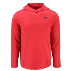 Sweaters & Dress Shirts^New York Jets Men's Cutter & Buck Red Americana Coastline Epic Comfort Eco Recycled Long Sleeve Hoodie T-Shirt